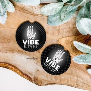 Witchy Vibe With Me Car Coaster Set | Car Accessories